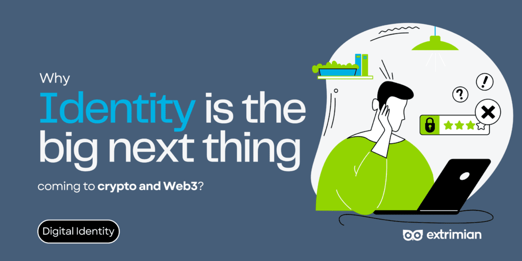 A conceptual image representing a digital identity unlocking the vast potential of Web3 and crypto technologies.