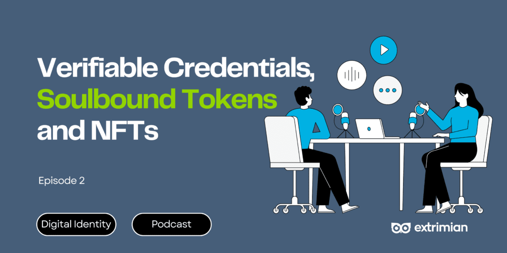 A Venn diagram illustrating the connections and distinctions between verifiable credentials (VCs), soulbound tokens (SBTs), and non-fungible tokens (NFTs) within the Web3 identity landscape.