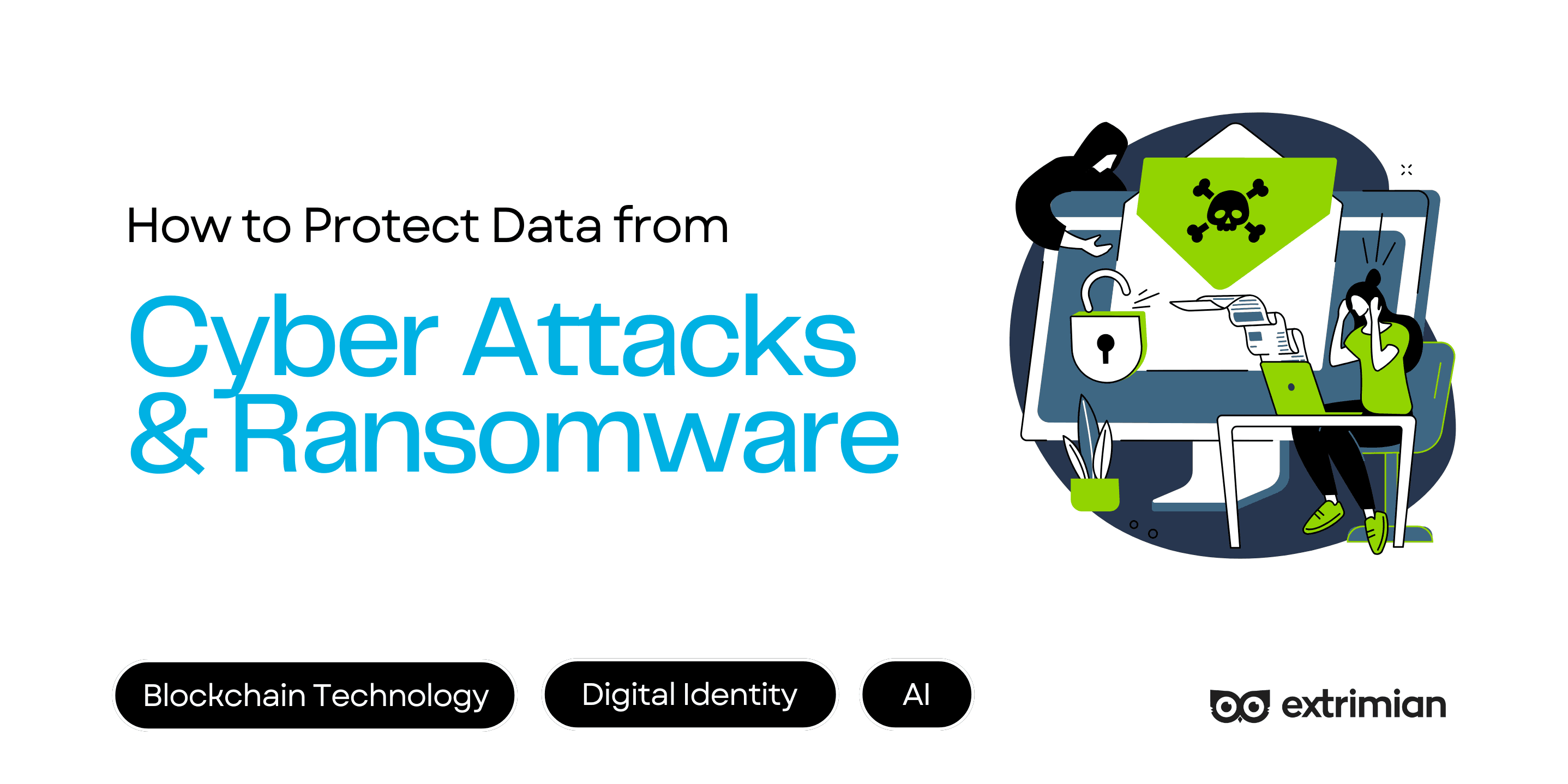 Illustration of a shield protecting digital data from ransomware and cyber attacks.